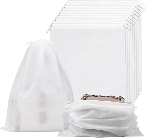 10Pcs Dust Bag for Purse, Non Woven Fabric Handbag Dust Bags, Handbags Storage for Storing Shoes Boots(15.7×19.7in) in Saudi Arabia