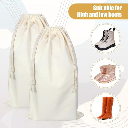6 Pcs Boot Bag for Cowboy Boots - Travel Boot Storage Bag for Cowboy Protection - Reusable Dust Bags for Handbags(21" X 13") in Saudi Arabia