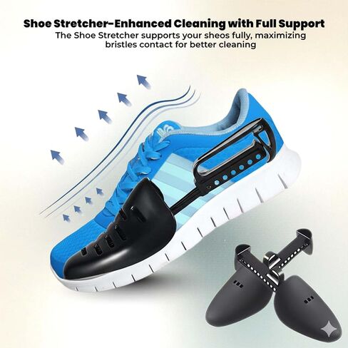 Shoe Bag for Washing Machine with Brush & 2 Shoe Trees – Bolsa para Lavar Zapatos en la Lavadora, Reusable Laundry Sneaker Bag, 360° Deep Cleaning Mesh Shoe Wash Protector in Saudi Arabia