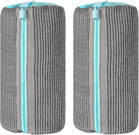 Laundry Shoe Bag for Washer and Dryer Sneaker Washing Machine Bag Reusable Shoe Laundry Bag for Washer and Dryer All Shoes Type Sneakers Tennis Deep Cleaner Magic Shoe Bags (Grey 2Pcs) in Saudi Arabia
