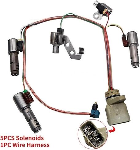 U140E U240E U241E Transmission Solenoids Valve Kit & Wiring Harness Compatible For Toyota RAV4 Camry Highlander Lexus ES300 RX300 in Saudi Arabia