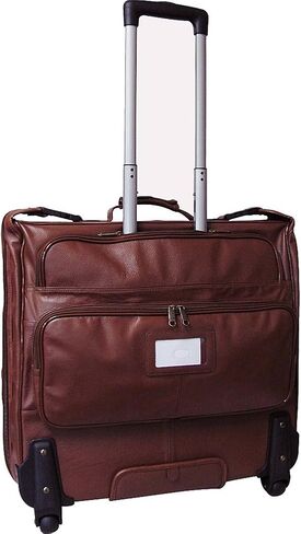 حقيبة الملابس الجلدية ذات العجلات السوداء من أميريليذر (#2482-0) in Kuwait