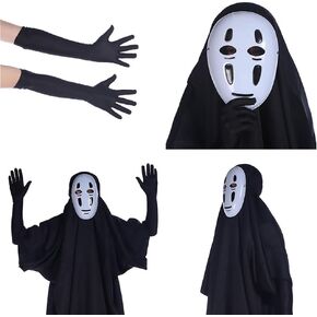 ملابس تنكرية بدون وجه مان كاوناشي مع قناع زي الهالوين الأسود in Kuwait