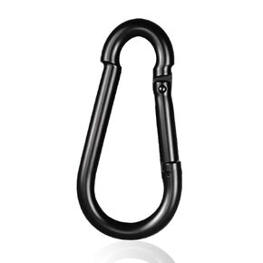 50Pack M5 Spring Snap Hook, 2 Inch Galvanized Steel Large Quick Link Carabiner Clips, 200LBS Holding Capacity Spring Clips Link Buckle for Hammock Swing Outdoor Travel in Kuwait