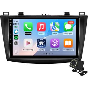 9-Inch IPS Touchscreen Android 10 Car Stereo for Mazda 3 2010-2013 with Wireless CarPlay & Android Auto 2+32GB Car Radio, Support GPS, WiFi, Bluetooth, FM Radio, Backup Camera, SWC, Dual USB, AUX-in in Kuwait