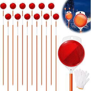 علامات طريق ريمياوي 12 حزمة، عاكسات طريق 48 بوصة على الأعمدة، أوتاد ثلجية عالية الوضوح مع عاكس مزدوج الجوانب، قضبان من الألياف الزجاجية العاكسة لحرث الثلج، مدخل المرآب، موقف السيارات in Kuwait