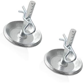 حذاء انزلاقي محراث الثلج البديل - يستبدل الجزء ATV UTV Polaris K-Plough Nos 2205071 و2208864 - قاعدة مانعة للانزلاق من الفولاذ الصلب - مع دبابيس كوتر سريعة التحرير (عبوتان) in Kuwait