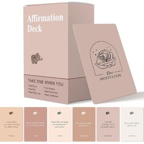 Affirmation Cards for Women, 120 Positive Affirmation Cards (6 Themes), Daily Affirmations for Inspiration, Mindfulness & Self Care, Uplifting Gift for Women in Saudi Arabia