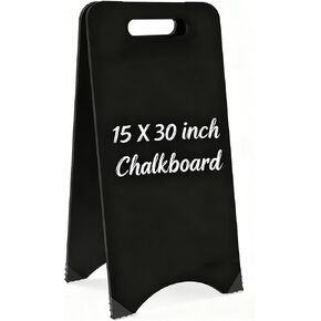 Newnewshow إطار السبورة 15x30 سبورة طباشير مزدوجة الجوانب لافتة قائمة ساندويتش للمتجر والمكتب والزفاف in Kuwait