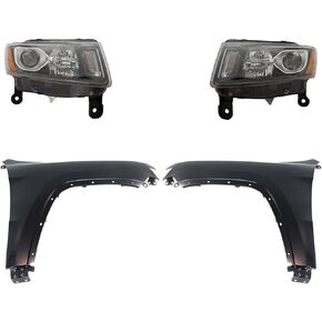 Sawyer Auto Replacement Headlight Kit fits for Jeep Grand Cherokee 2014-2016 6.4L V8 SRT (Driver and Passenger) in Kuwait