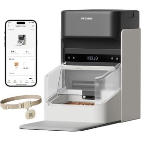 PETLIBRO RFID Automatic Cat Feeder, 5G Wi-Fi Automatic Pet Feeder, 3L One Auto Cat Feeder App Control with Collar Tag Sensor, Tag Activated Automatic Cat Food Dispenser, Pet Food Desiccant Bags in Kuwait