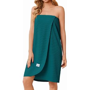 Ekouaer Waffle Robes For Women Bath Wrap Lightweight Shower Wrap 2026 Knee Length Spa Robe with Adjustable Closure S-XL in Kuwait