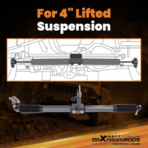 maXpeedingrods Dual Steering Stabilizer for Jeep Grand Cherokee 1999-2004 2WD 4WD, for 4" Suspension Lift, G1 Version in Saudi Arabia