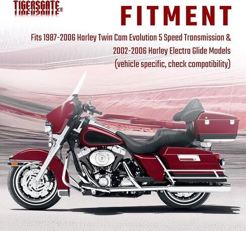 كابل القابض 68 11/16 بوصة لمحركات Harley Twin Cam & EVO 1987-2006 مع ناقل الحركة 5 سرعات لموديلات Dyna Touring، كروم in Saudi Arabia