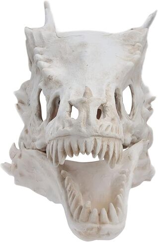 Dinosaur Skull Mask with Movable Jaw, Mute Speak, for Halloween Party, Cosplay, and Haunted House Decor in Saudi Arabia