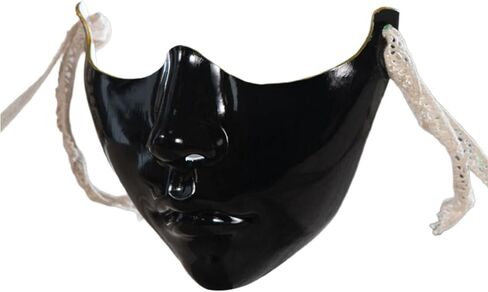 Masquerade Half Face Cover Halloween Eyemask Costume Eye Mouth Costume Accsessory For Women Men in Saudi Arabia