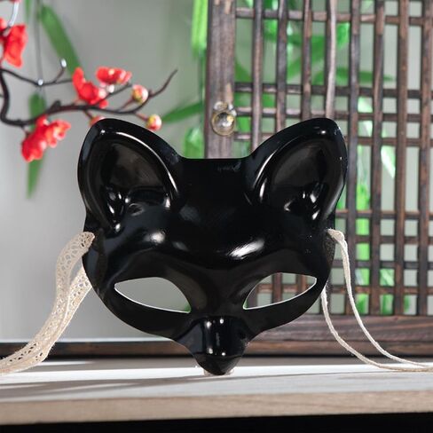 Masquerade Half Face Cover Halloween Eyemask Costume Eye Mouth Costume Accsessory For Women Men in Saudi Arabia