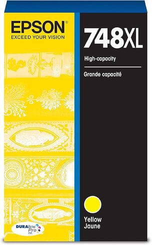 خرطوشة حبر EPSON 748 DURABrite Pro سوداء عالية السعة (T748XL120) تعمل مع القوى العاملة WF-6530، WF-6590، WF-8590، WF-6090، WF-8090 in Kuwait