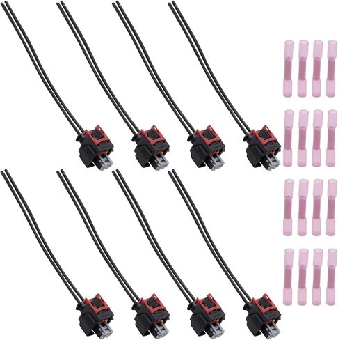 EATAKWARD 8Pcs Fuel Injector Repair Wiring Harness Pigtail Plug, Replacement for Chevy/GMC 6.6L Duramax L5P 2017-2024, Replaces PT3739 19368140 in Saudi Arabia