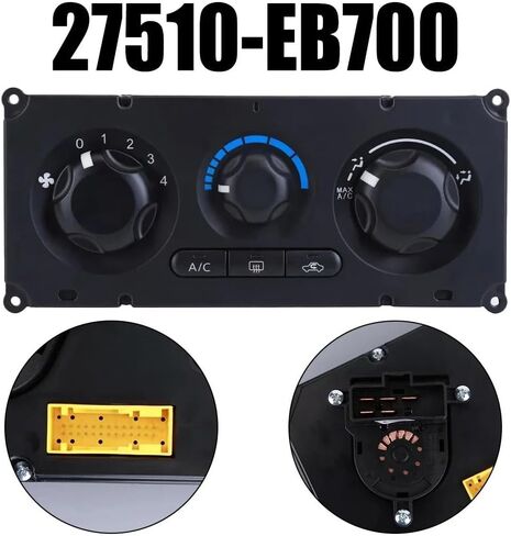 مفتاح Air Con أسود 27510-Eb700 مفتاح لوحة تكييف الهواء للسيارة AC لنيسان للحدود لـ Navara D40 2007-2012 in Kuwait