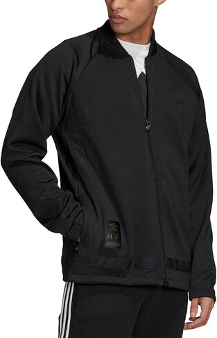 adidas Originals Men's Warmup Tracktop, black/Gold Metallic in Kuwait