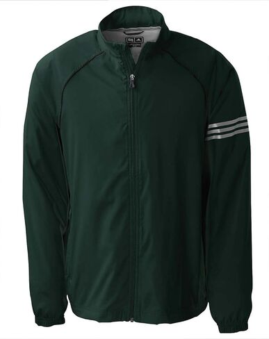 Adidas Golf A69 ClimaProof Mens 3-Stripes Full-Zip Jacket - Zucchini/Blk/Sterling - XX-Large in Kuwait