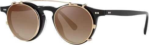 Oliver Peoples OP-13 CLIP ON OV 5504C ذهبي/بني داكن مظلل مشبك فقط 47/20/0 إطار نظارة للجنسين in Saudi Arabia