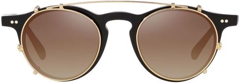 Oliver Peoples OP-13 CLIP ON OV 5504C ذهبي/بني داكن مظلل مشبك فقط 47/20/0 إطار نظارة للجنسين in Saudi Arabia