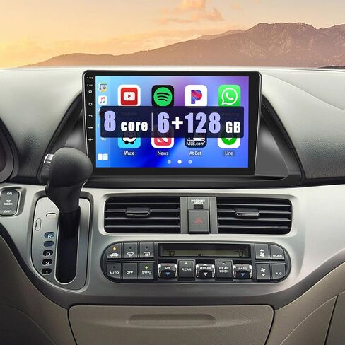 Roinvou 2+64G Android 13 CarPlay Stereo for 2005-2010 Honda Odyssey(LHD), Wireless CarPlay Radio with Android Auto, 10.1'' Touch Screen in-Dash GPS Navigation Support Mirror Link BT HiFi WiFi RDS SWC in Kuwait