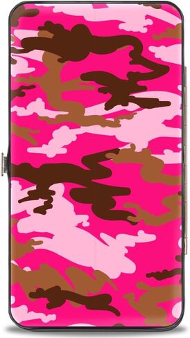 Buckle-Down womens Buckle-down Hinge - Camo Pink Wallet, Multicolor, 7 x 4 US in Saudi Arabia