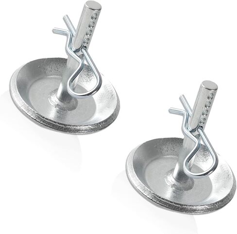 حذاء انزلاقي محراث الثلج البديل - يستبدل الجزء ATV UTV Polaris K-Plough Nos 2205071 و2208864 - قاعدة مانعة للانزلاق من الفولاذ الصلب - مع دبابيس كوتر سريعة التحرير (عبوتان) in Kuwait