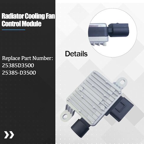 Radiator Cooling Fan Control Module Fit for Hyundai Kona Elantra Turbo Ioniq Sonata Tucson for Kia Optima Sportage Replace 25385D3500 25385D5200 in Saudi Arabia