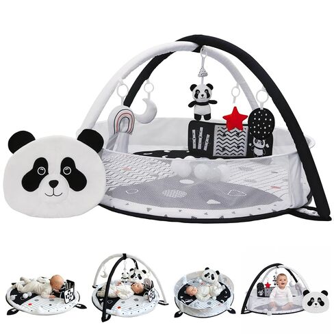 Aila+Aiden 6-in-1 XL Play Mat & Play Gym, Baby Gym, Baby Activity Gym, Sensory Exploration and Motor Skill Development Toys (Sand) in Kuwait