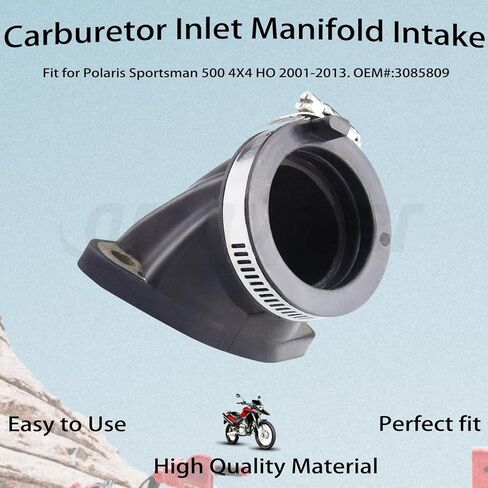 Carburetor Inlet Manifold Intake Aftermarket Replacement Parts Fit For Polaris Sportsman 500 4X4 HO 2001-2013. OEM#:3085809. in Saudi Arabia