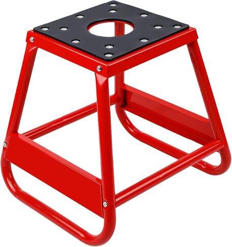 MATRIX C2 Race Stand for Dirt Bike Motocross Enduro & Electric Dirt Bike | Heavy-Duty Carbon Steel Motorcycle Box Stand, Non-Slip, Powder Coated, Universal Fit (Black) in Saudi Arabia