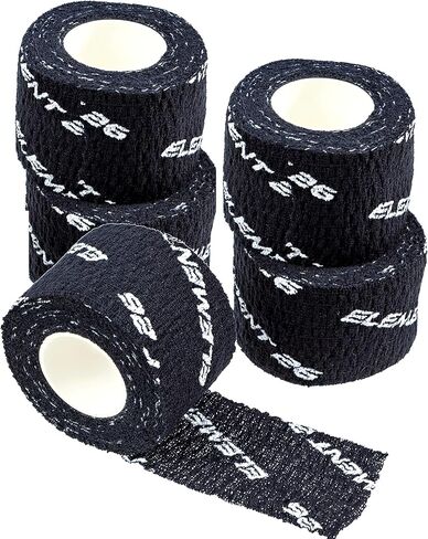 شريط رفع الأثقال الرياضي Element 26 - شريط ممتاز للإبهام والأصابع - شريط قبضة بخطاف أسود - شريط لاصق وقابل للتمدد مع لاصق مقاوم للعرق - شريط للWODs، الملاكمة، BJJ in Kuwait