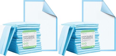 Dynarex Disposable Underpads, Medical-Grade Incontinence Bed Pads to Protect Sheets, Mattresses, and Furniture, 17"x24" (22g), 1 Case of 300 Disposable Underpads (3 Boxes of 100) in Saudi Arabia