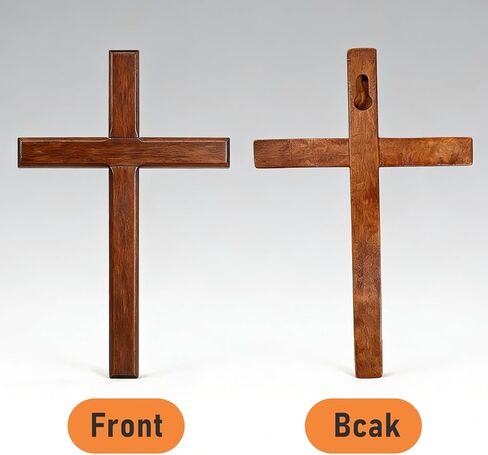 Allyix Wooden Cross Wall Decor, Wall Cross, Hand Held Large and Small Wall Crosses with Lanyards for Home Church Decor Christian Gift in Saudi Arabia