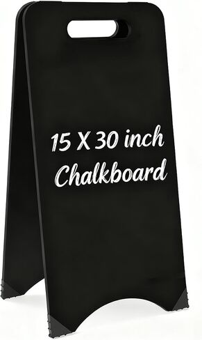 Newnewshow إطار السبورة 15x30 سبورة طباشير مزدوجة الجوانب لافتة قائمة ساندويتش للمتجر والمكتب والزفاف in Kuwait