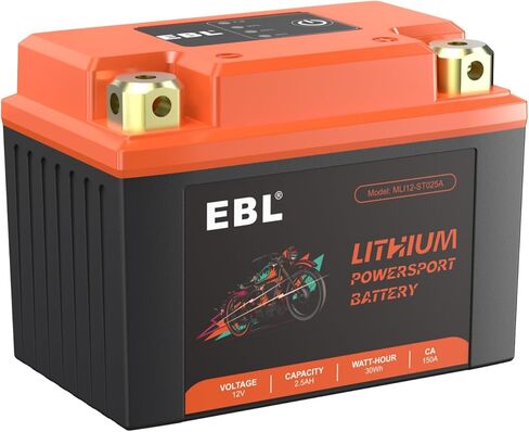 EBL Lithium YTX4L-BS, 75CCA Lithium LiFePO4 Motorcycle Battery, Please consult our customer service for specific applicable models. The information on the website is not accurate. in Saudi Arabia