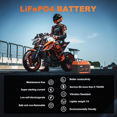 EBL Lithium YTX4L-BS, 75CCA Lithium LiFePO4 Motorcycle Battery, Please consult our customer service for specific applicable models. The information on the website is not accurate. in Saudi Arabia