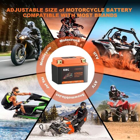 EBL Lithium YTX4L-BS, 75CCA Lithium LiFePO4 Motorcycle Battery, Please consult our customer service for specific applicable models. The information on the website is not accurate. in Saudi Arabia