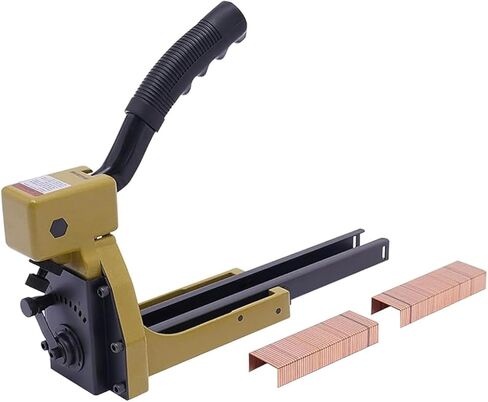 Manual Carton Closing Stapler, Portable Corrugated Carton Staple Gun, 34.7mm (1-3/8") Crown, 18mm (3/4") Length Staples, 50 Pcs Capacity for Closing Cartons Folding Boxes in Saudi Arabia