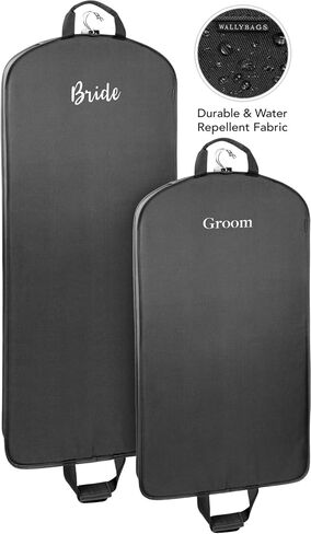 WallyBags® Bride & Groom 60" and 40" Deluxe Travel Garment Bags Set in Saudi Arabia