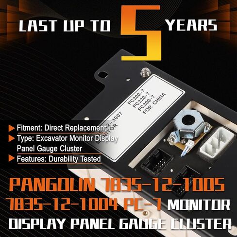 PANGOLIN 7835-12-1005 7835-12-1004 PC200-7 PC210-7 PC220-7 PC300-7 Monitor for Komatsu Monitor Display Panel Gauge Cluster Excavator Parts in Saudi Arabia