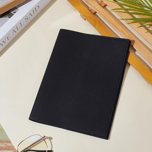 WEBEEDY A5 PU Leather Journal Cover Refillable PU Leather Handmade Notebook Cover Vintage Book Protector for A5 Hardcover Sketchbook Travelers Writers Book Lovers Gifts, 6 x 8.3 Inch (Black) in Saudi Arabia