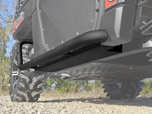 SuperATV Rock Sliders Nerf Bars Tree Kickers لعام 2015-2016 Polaris Ranger XP 570 (PRO-FIT Cab) / XP 900 | أسود | مصنوعة من أنابيب شديدة التحمل مقاس 1.75 بوصة | لمسة نهائية من مسحوق الطلاء | تركيب بمسامير in Kuwait