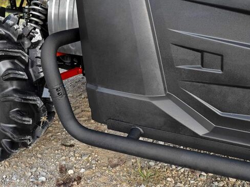 SuperATV Rock Sliders Nerf Bars Tree Kickers لعام 2015-2016 Polaris Ranger XP 570 (PRO-FIT Cab) / XP 900 | أسود | مصنوعة من أنابيب شديدة التحمل مقاس 1.75 بوصة | لمسة نهائية من مسحوق الطلاء | تركيب بمسامير in Kuwait