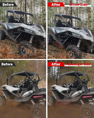 مصد جانبي StarknightMT ZForce 950 Nerf Bars Rock Sliders متوافق مع 2020-2022 CFMOTO ZForce 950 Sport/ 2022 2023 2024 ZForce 950 HO EX ملحقات خطوات جانبية من الصلب شديدة التحمل لشجرة كيكرز in Kuwait
