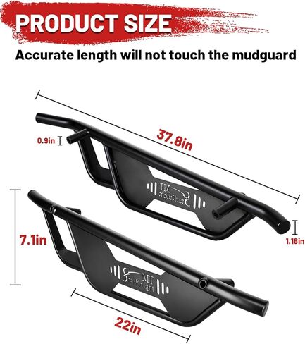 مصد جانبي StarknightMT ZForce 950 Nerf Bars Rock Sliders متوافق مع 2020-2022 CFMOTO ZForce 950 Sport/ 2022 2023 2024 ZForce 950 HO EX ملحقات خطوات جانبية من الصلب شديدة التحمل لشجرة كيكرز in Kuwait